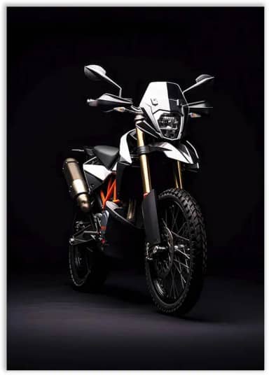 Placa Decorativa Moto Big Trail Ilustração Decoração Poster Quarto Sala