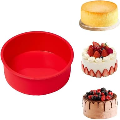 Forma de Silicone Redonda Para Bolos e Tortas 15cm