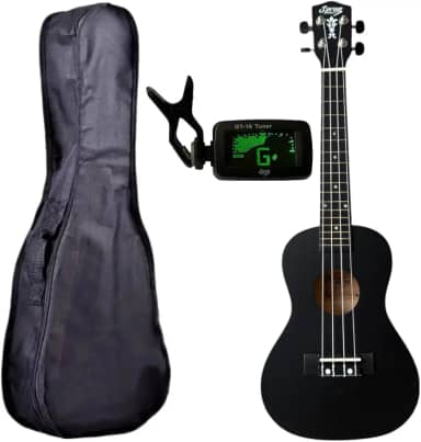 Ukulele Seven Soprano SUK-07 BK C/Capa e Afinador