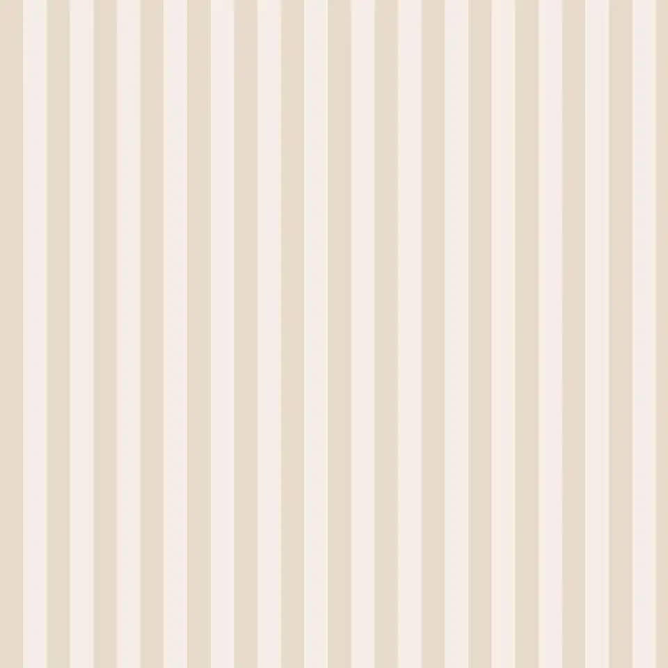 Papel de parede Adesivo Listrado Bege E Branco Lavável para Quarto 3m