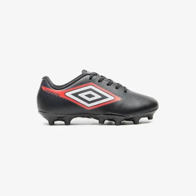 Chuteira Campo Umbro Cannon Jr,Preto/Vermelho/Branco,28