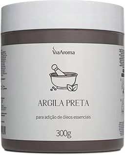 Argila Preta - Possui Ação Detox e Revitalizante| Indicado Para Todos Tipos De Pele 300g - Via Aroma