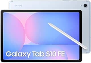 Tablet Samsung Galaxy Tab S10 FE, Azul, 10.9', Wifi, 128GB, 8GB RAM, Camera Traseira de 13MP, Câmera Frontal de 12MP Ultra Wide, Wifi 6, IP68, Android 15