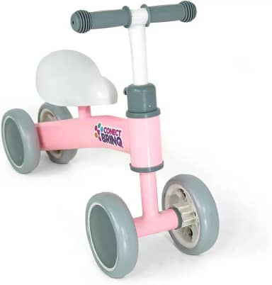 BICICLETA DE EQUILÍBRIO INFANTIL CARRINHO 4 RODAS PASSEIO MEGA COMPRAS