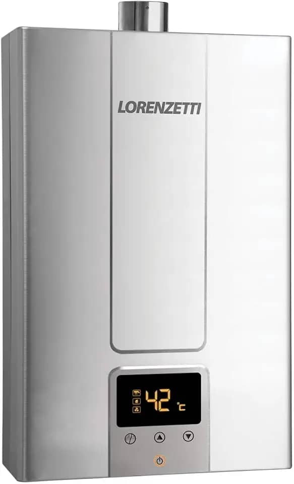 Aquecedor de Água a Gás LZ 2000 DE-I GN Digital 20 L/Min, INOX, LORENZETTI