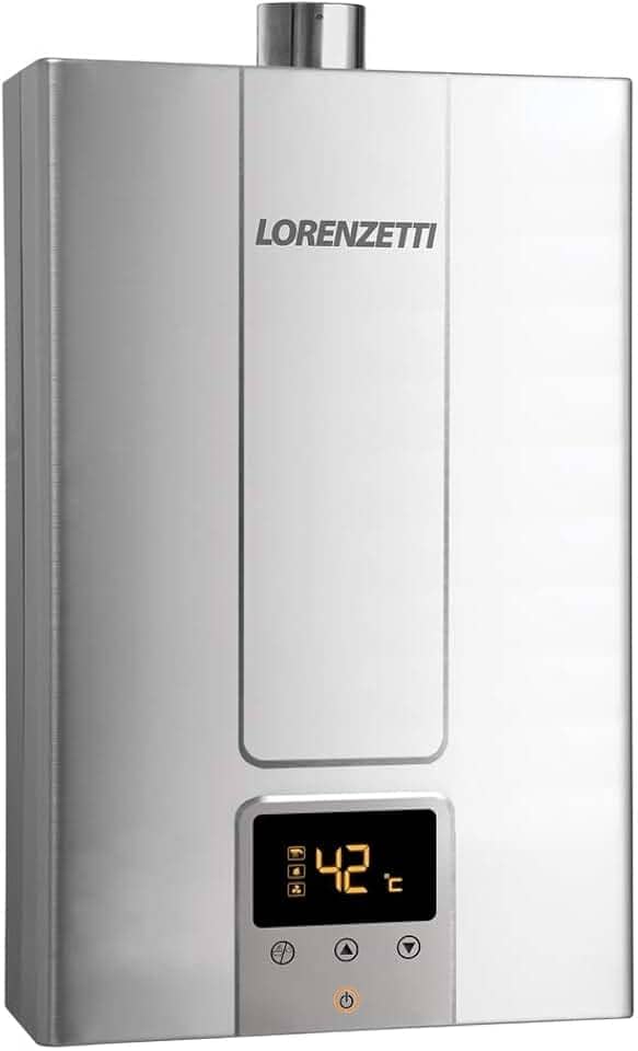 Aquecedor de Água a Gás LZ 2000 DE-I GN Digital 20 L/Min, INOX, LORENZETTI