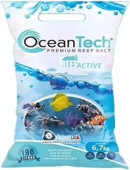 Sal Marinho Para Aquarios Reef Active 6,7kg - Ocean Tech