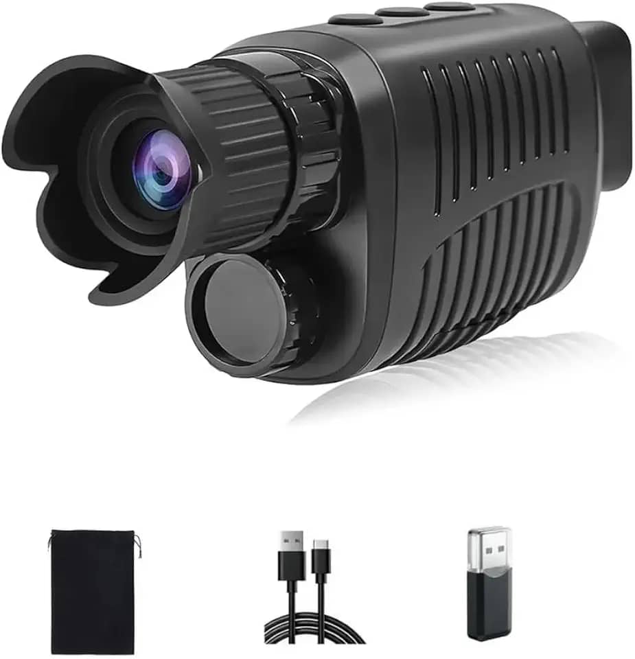 Binóculo Profissional Longo Alcance monoculo de Visão Noturna, 800 Metros, Ampliação 10x, Design Compacto e Resistente para monoculo profissional longo alcance