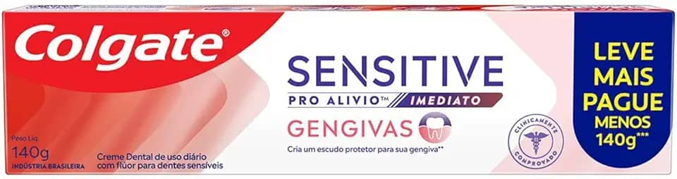 Colgate Creme Dental para Sensibilidade Sensitive Pro Alívio Imediato Gengiva 140g