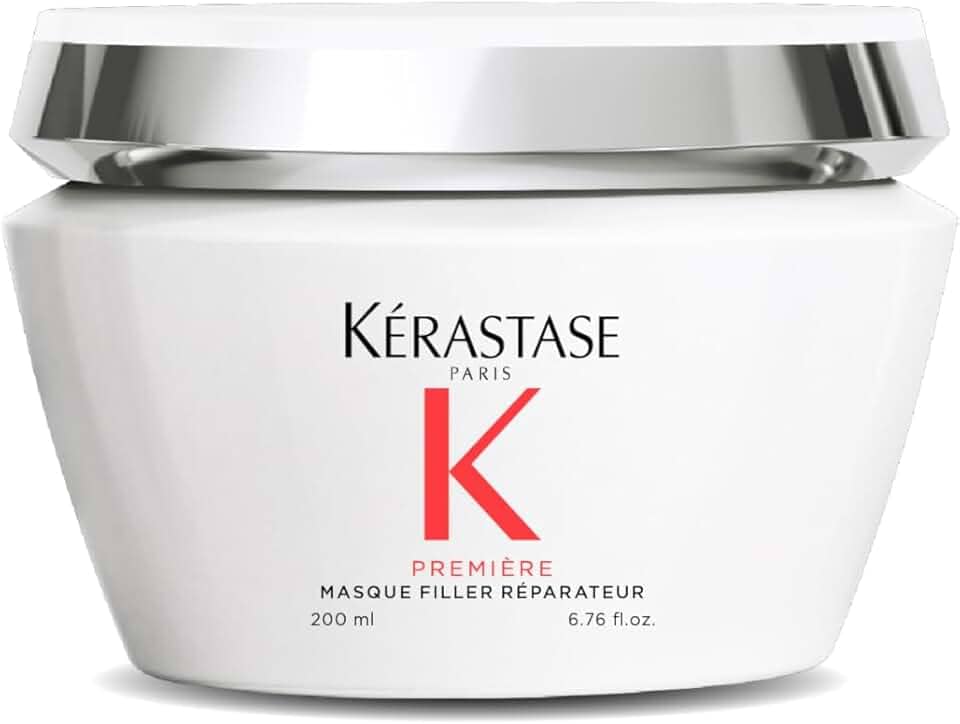 Kérastase Máscara Première Masque Filler Réparateur, Todos os tipos de cabelos danificados, Reparador de preenchimento, Hidrata e fortalece, Peptídeo e Glicina, 200ml