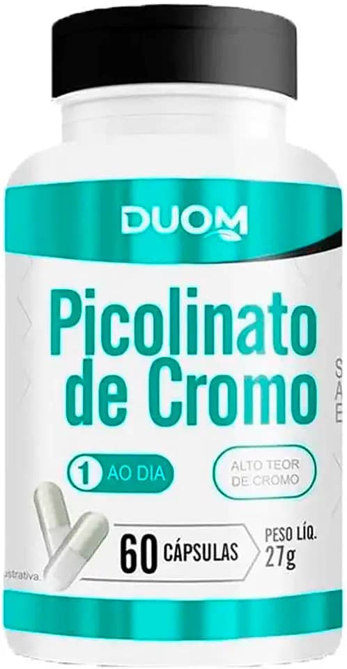 Picolinato de Cromo 240mcg 60 Cápsulas Duom