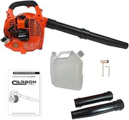 Soprador de Folhas Lateral a Gasolina 2T 26cc 0,9HP Portátil Leve Potente Carbon Fak