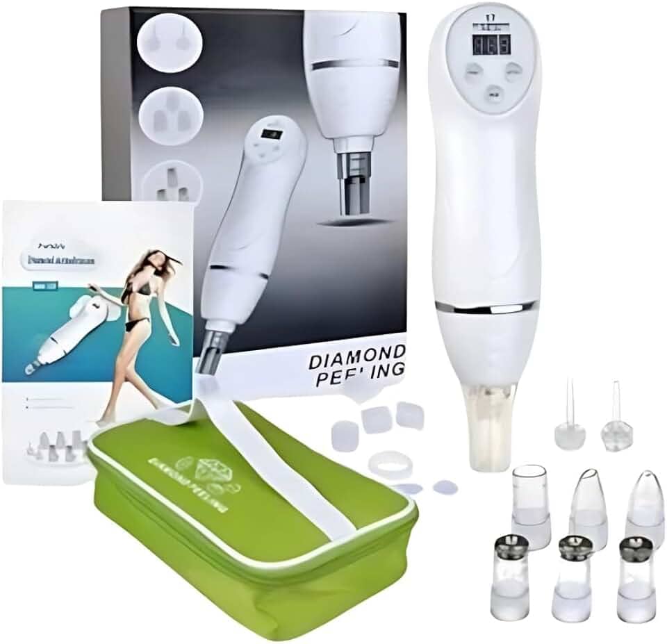 Removedor de Cravos e Espinhas Sugador Elétrico Profissional Peeling Diamante Limpeza e Clareamento de Pele