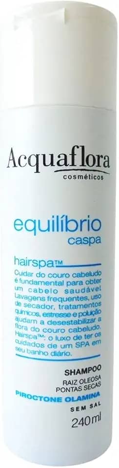 AcquaFlora Shampoo Acquaflora Equilíbrio Caspa Raiz Pontas Secas Acquaflora 240 Ml