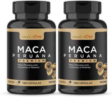 Maca Peruana Premium 500mg - 120 Cápsulas 2 Unidades