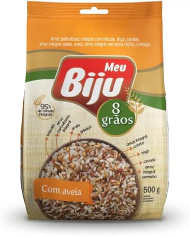 MEU BIJU Arroz Meu Biju 8 Grãos Integrais Com Aveia - 500G