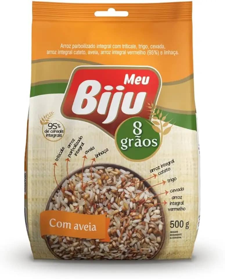 MEU BIJU Arroz Meu Biju 8 Grãos Integrais Com Aveia - 500G