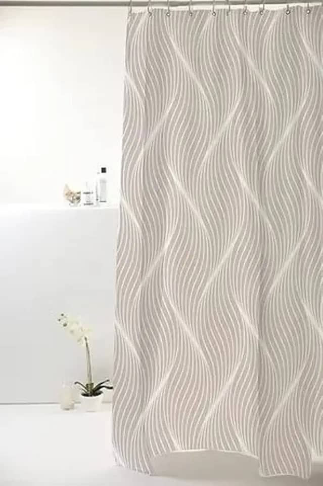 CORTINA BOX POLIESTER 1.98X1.80M ONDAS CINZA 828908