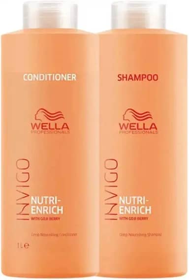 Kit Shampoo E Condicionador 1L Nutri Enrich Invigo Wella Professional