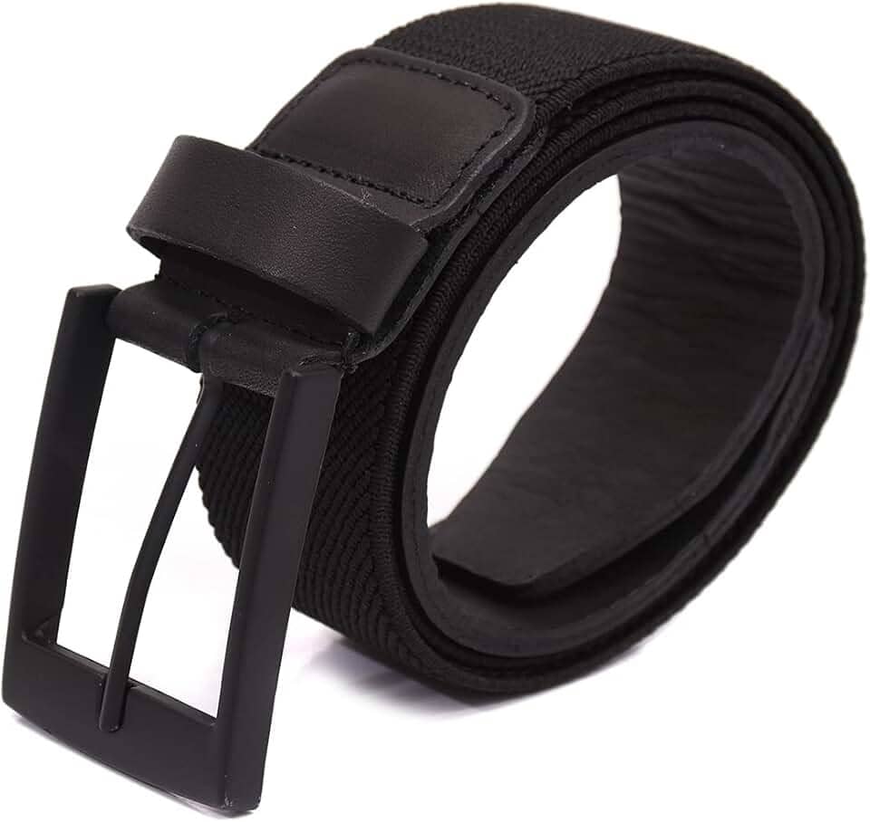 Cinto Masculino Couro Legítimo Elástico Casual Social Oferta