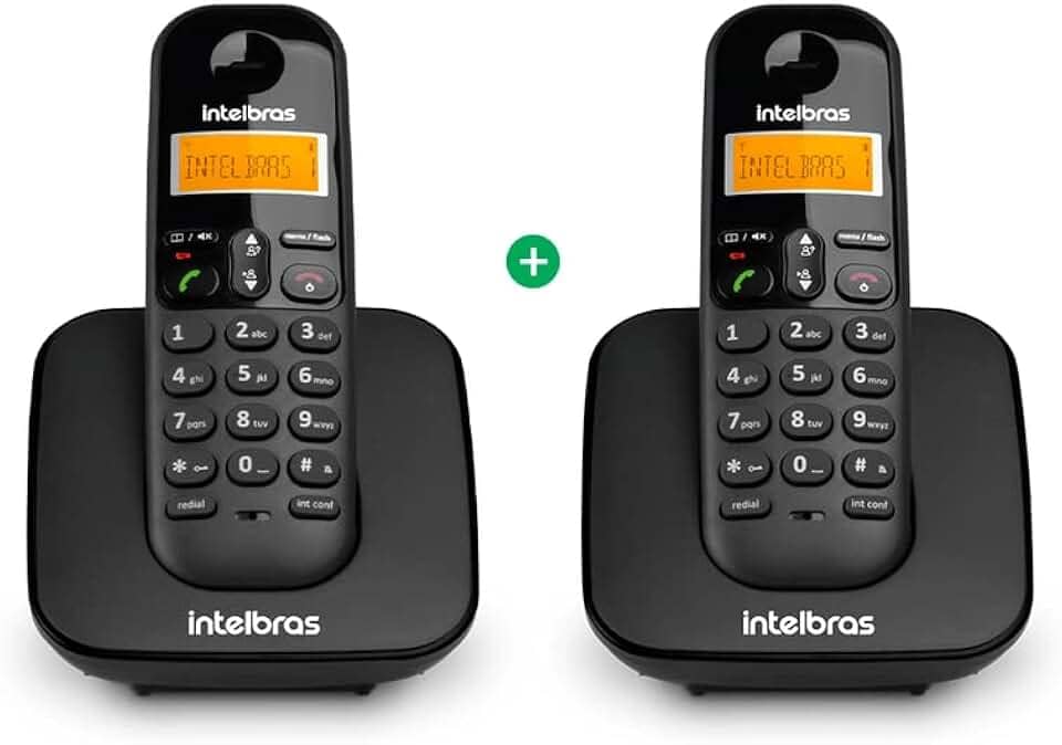 Telefone sem Fio e com Ramal Adicional TS 3112 Preto Intelbras