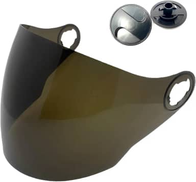 Viseira Fumê + Reparo Compativel com Capacete Tork New Liberty 3