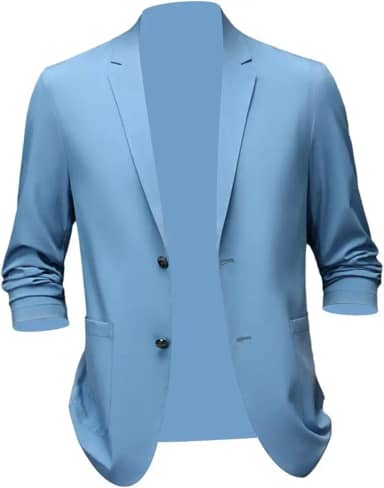 Conjunto de Blazer Masculino Moderno para Homens Ativos, Azul 3XL