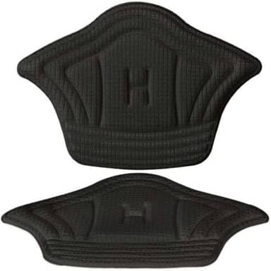 02 PARES DE PROTETOR DE CALCANHAR REVESTIDO CONFORTÁVEL TORNOZELO (PRETO)