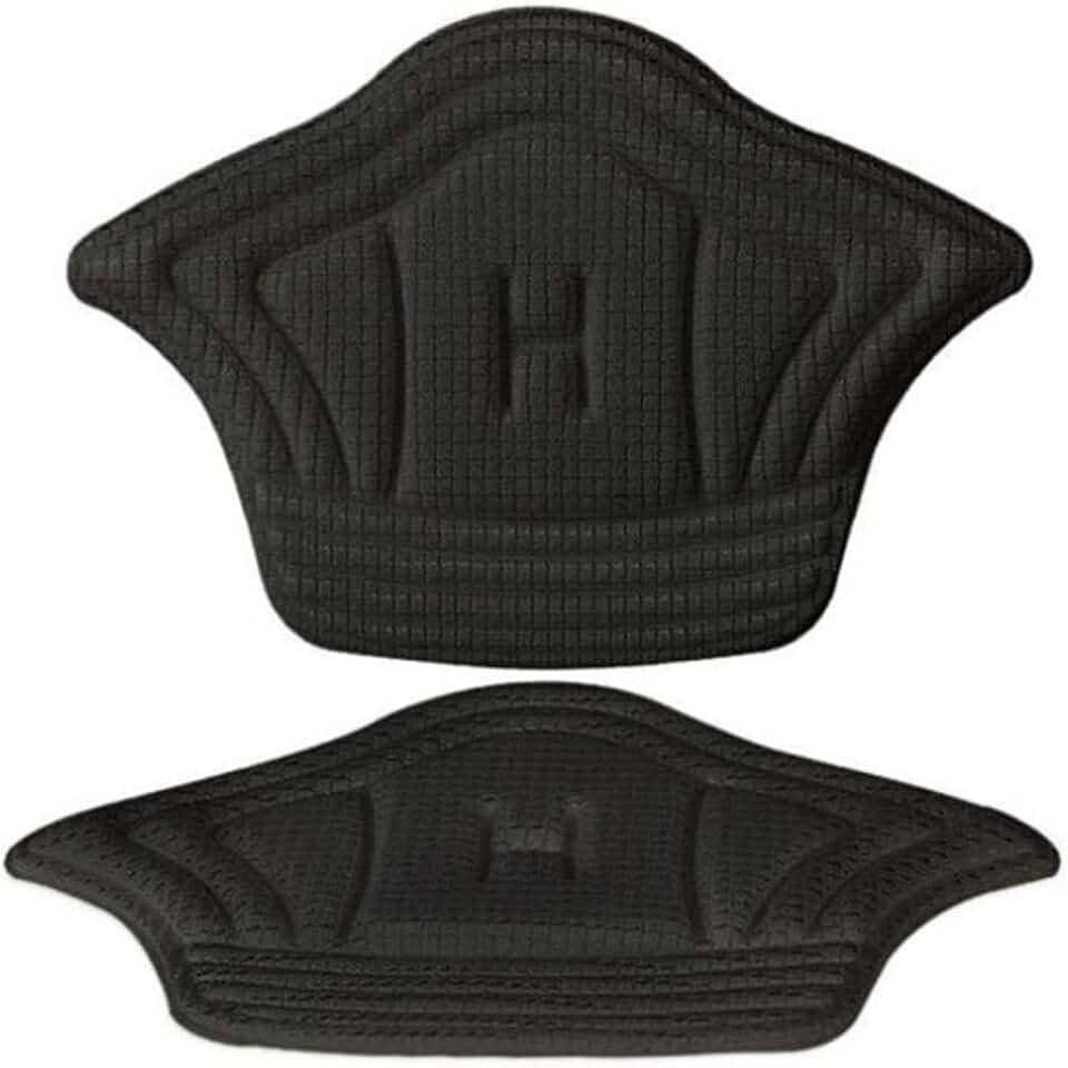 02 PARES DE PROTETOR DE CALCANHAR REVESTIDO CONFORTÁVEL TORNOZELO (PRETO)