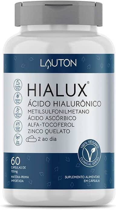 Hialux Acido Hialuronico 150mg Vegano 60 Capsulas Lauton
