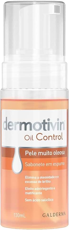 Dermotivin Espuma De Limpeza Facial Pele Oleosa Oil Control 130ml