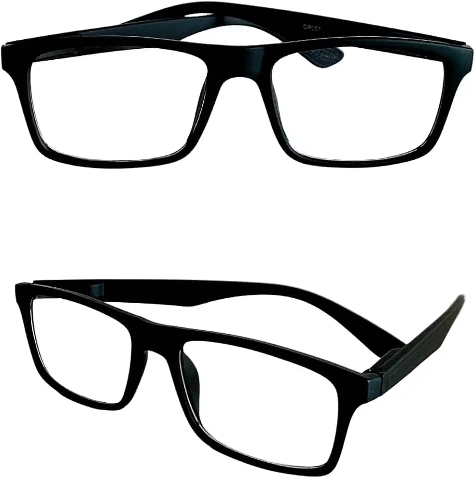 Armação Óculos Grau Perto Justin Emborrachado Preto Para Leitura