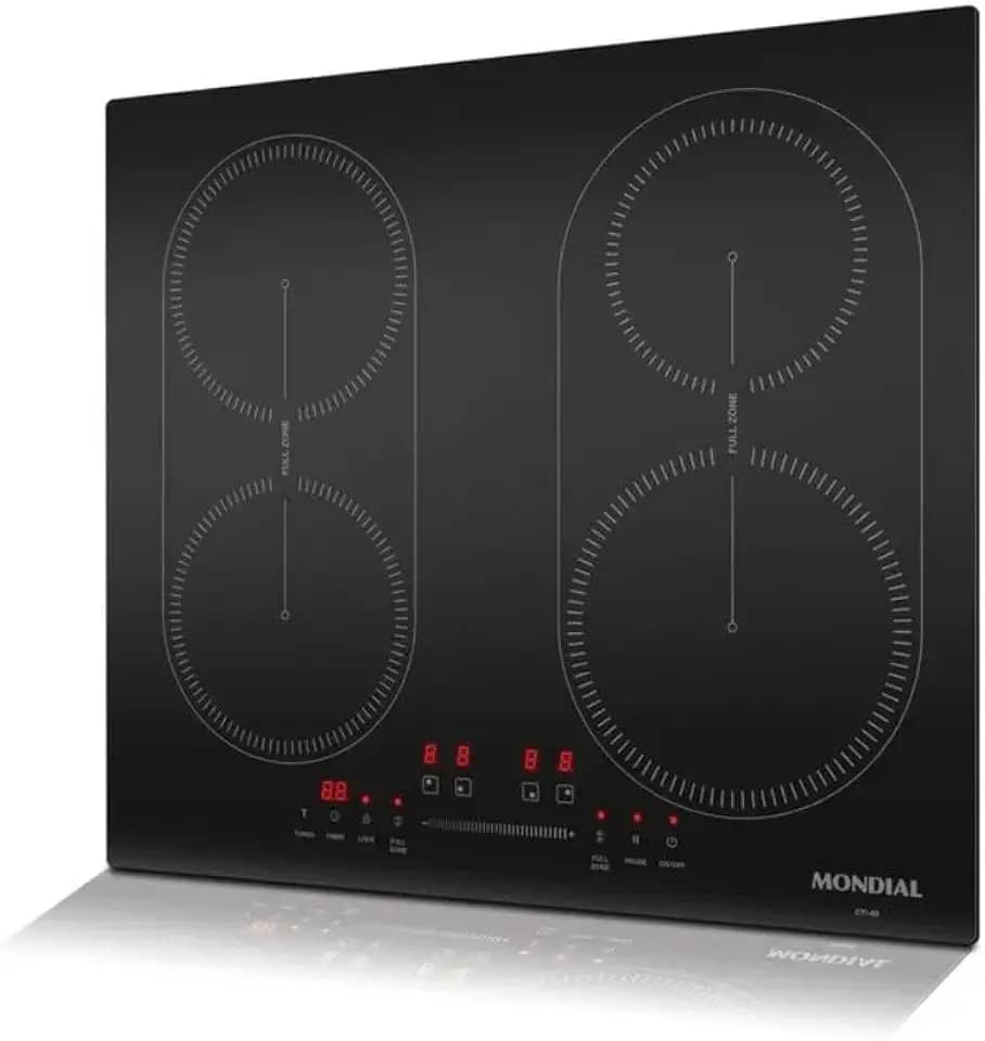 Cooktop por Indução 4 bocas, Mondial, Preto, 7000W, 220V - CTI-03
