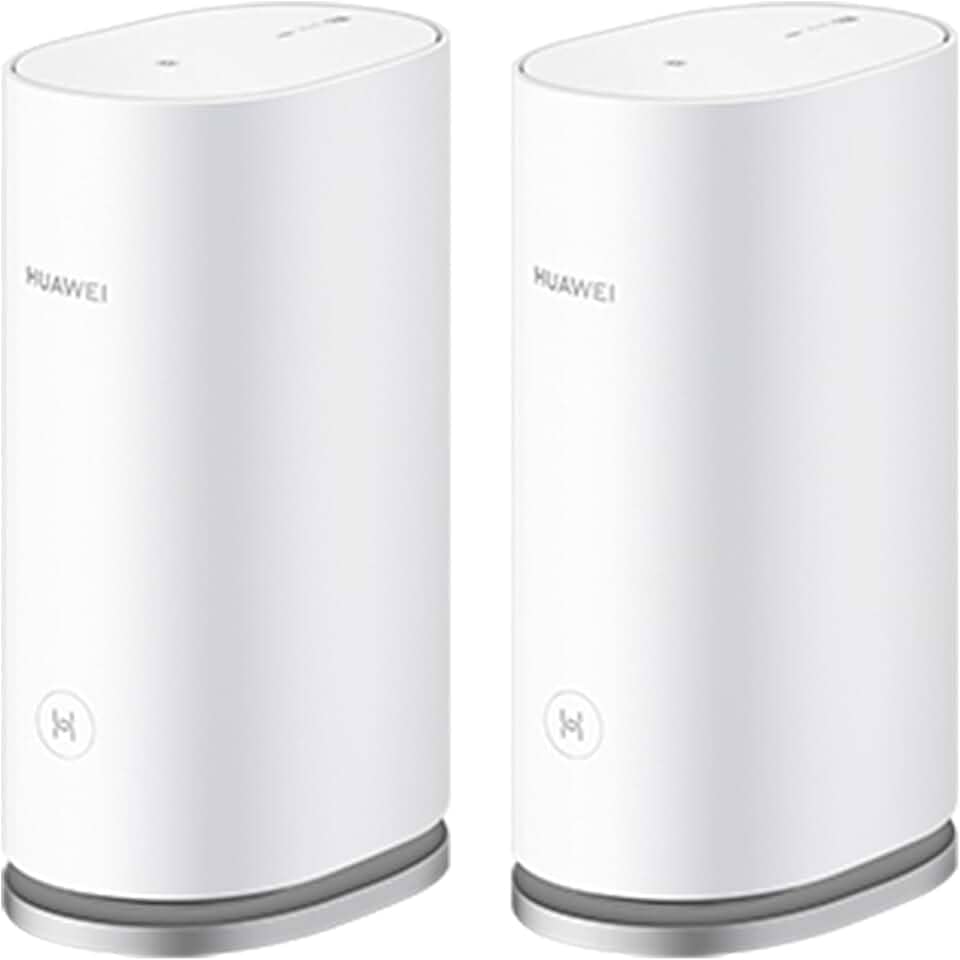 Roteador, HUAWEI WiFi Mesh 3, Wi-Fi 6 em Toda Casa com Até 3000Mbps, HarmonyOS Mesh+, Conexão com Um Toque, Branco, Kit com 2 unidades