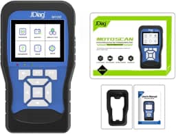 A mais nova ferramenta de diagnóstico de motocicleta profissional TopDiag M100 original para scanner de motocicleta, testador de bateria (Versão OBD)