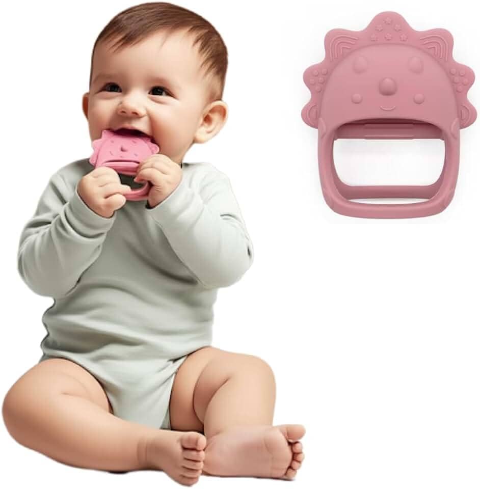 Mordedor Para Bebê 3 Meses Chocalho Dentição 70p Brinquedos (Menina, Unico)