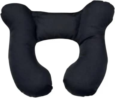 Almofada de Pescoço Apoio Cabeça Bebe Cadeirinha (Preto)