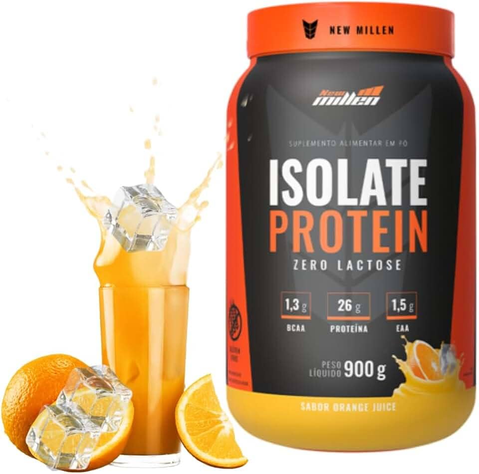 Whey Isolate Protein Zero Lactose Orange juice New Millen 900g