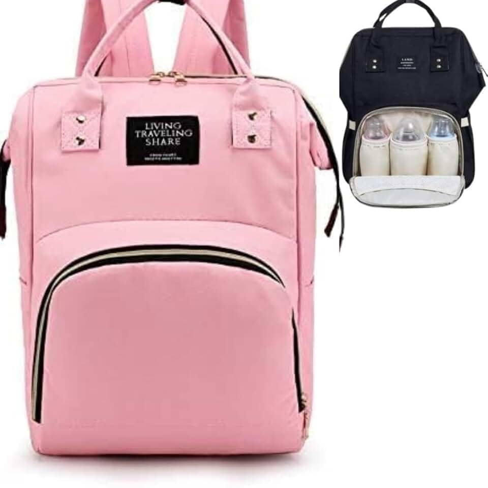 Mochila Maternidade Bolsa Bebê Multifunção Impermeável Portátil Para Fraldas e Mamadeiras e Alça de Mão Confortável - TUBARÃO STORES