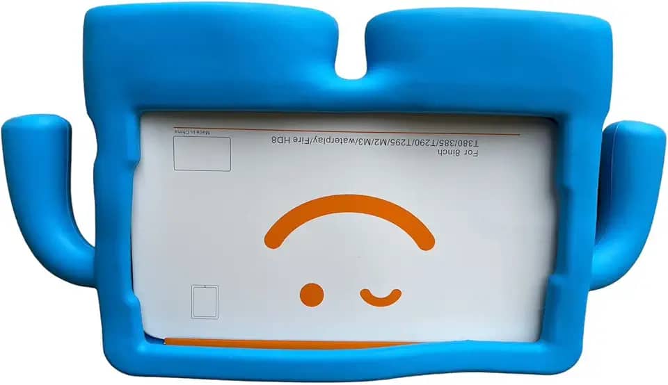 Capa Infantil Borracha Compatível Para Multilaser Tablet M8 8.0'' -AZUL,EVA, Emborrachada, Leve