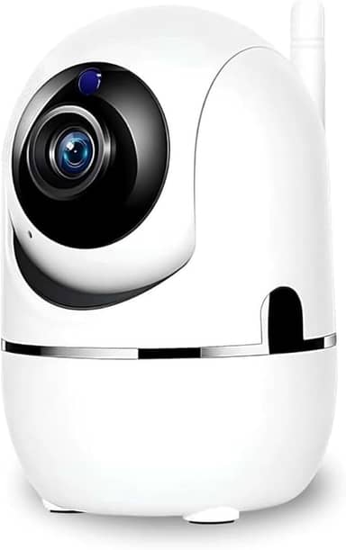 Câmera Smart Segurança Baba Eletrônica Ip WiFi Giratória Panorâmica Visão Noturna Microfone Antena Full HD Pet Vigilância Ambientes Internos e Externos Compatível Com SmartPhones PREMIUM