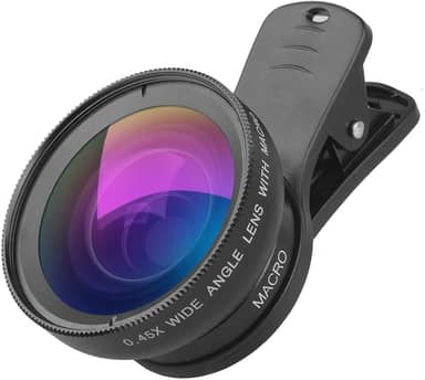 Apexel Lentes Kit 0.45x Super Wide Angle & 12.5x Super Macro - apl-0.45wm universal