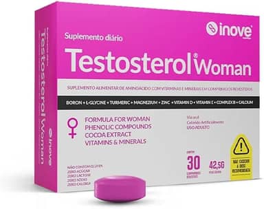 Testosterol Woman - 30 Comprimidos - Inove Nutrition, Cor: NULL
