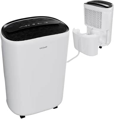 YESOP Desumidificador Compressor De Ar Elétrico Industrial Função De Purificação De Pr Incluída 110v - 20 Litros Por Dia - Ambientes Grandes