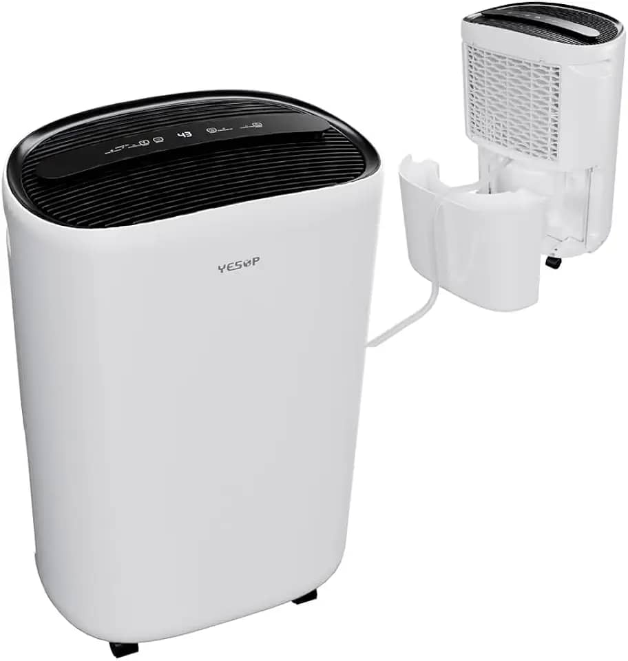 YESOP Desumidificador Compressor De Ar Elétrico Industrial Função De Purificação De Pr Incluída 110v - 20 Litros Por Dia - Ambientes Grandes