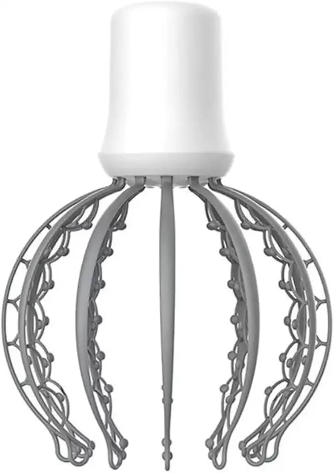 Kaxilu Massageador De Cabeça Elétrico com 12 hastes - Alívio do estresse e dor - Massagem do couro cabeludo