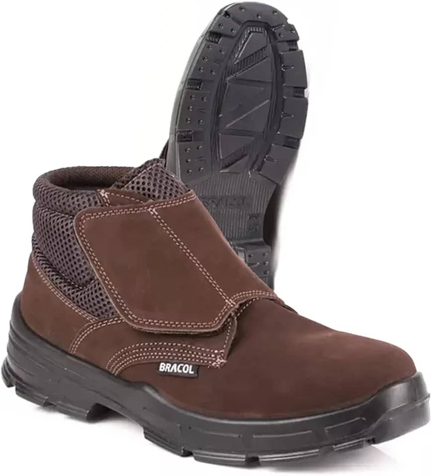 Bota Botina Segurança Epi Amarrar Bracol Marluvas
