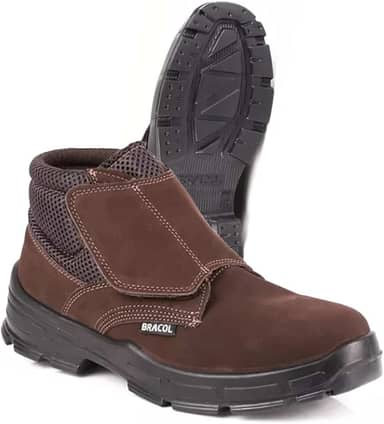 Bota Botina Segurança Epi Amarrar Bracol Marluvas
