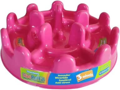 Pet Games Comedouro Lento Funcional Mini Pet Fit Pink Para Cães