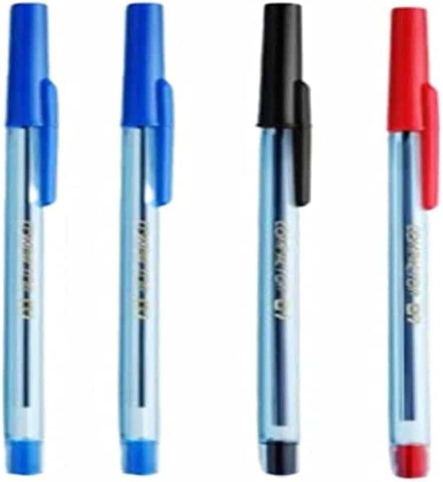 Kit Caneta Esferográfica, Compactor, 599627, 07 ponta fina 4 und